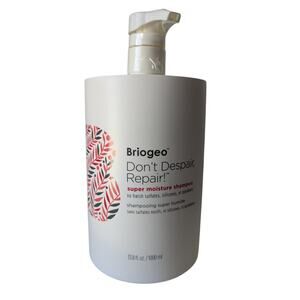Briogeo Dont Despair Repair Super Moisture Shampoo New 33.8 oz Large with Pump